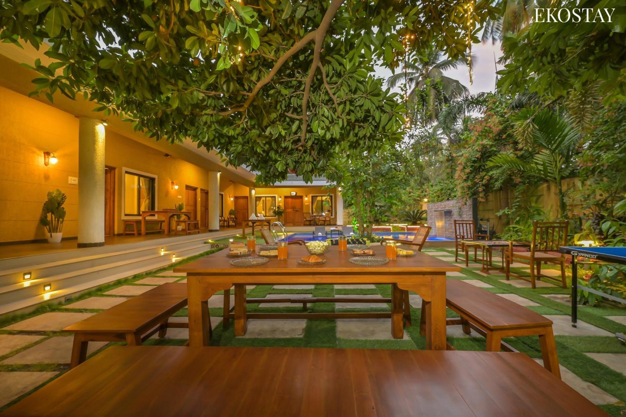 Eko Stay Gold- Casa Zul Villa Alibag Bagian luar foto