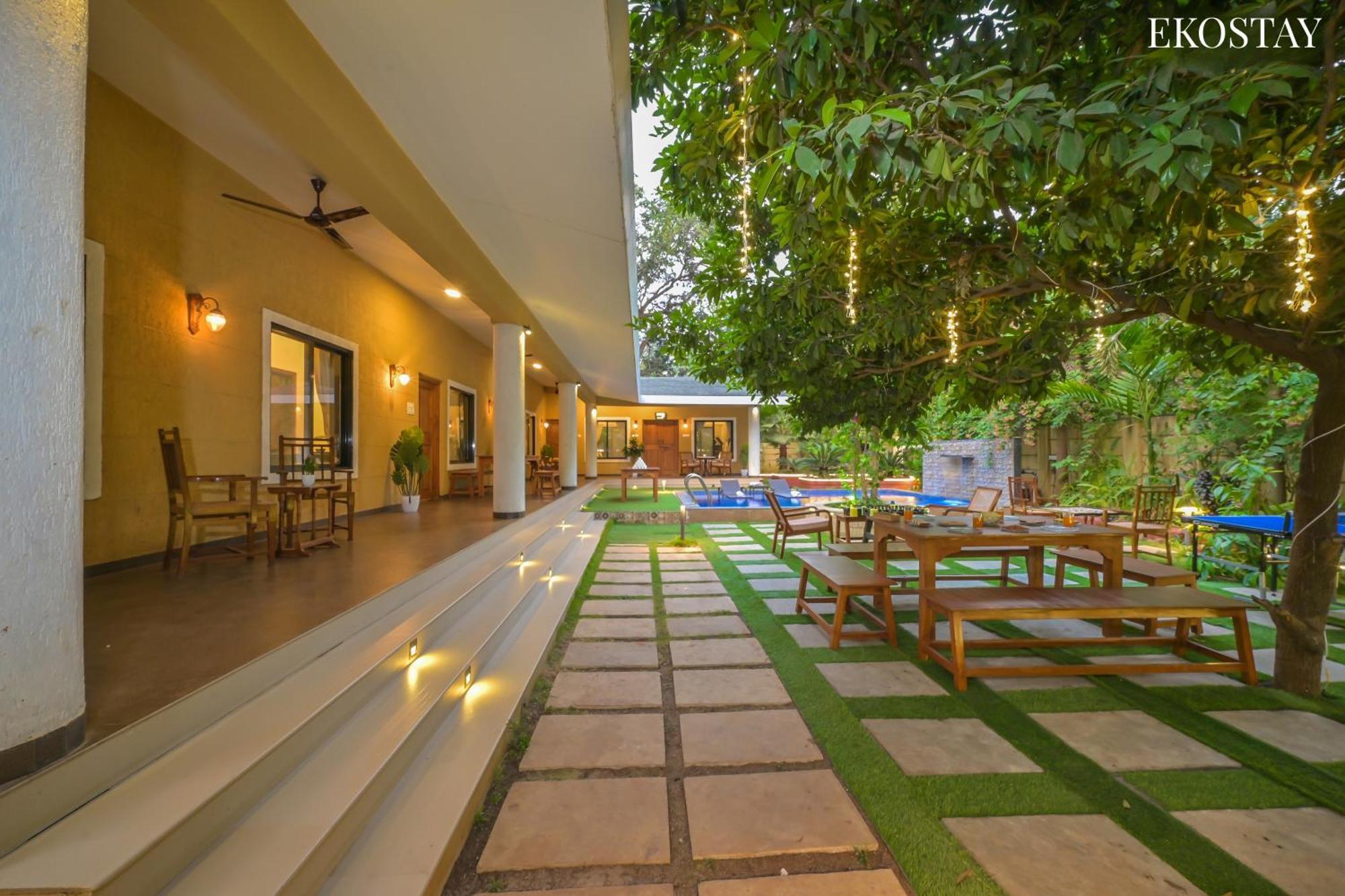 Eko Stay Gold- Casa Zul Villa Alibag Bagian luar foto